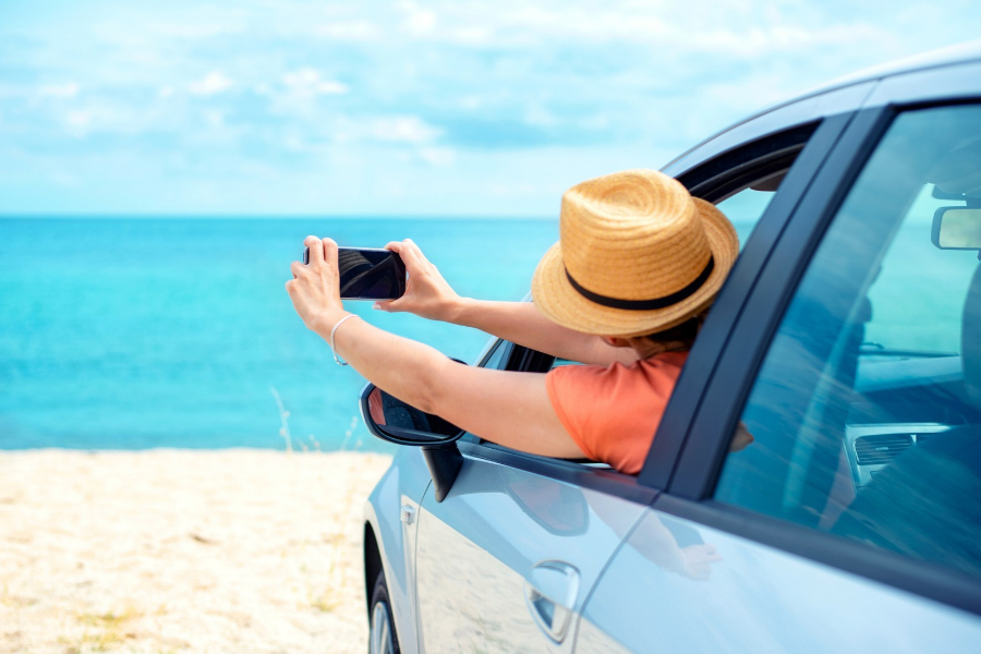Car on the Beach