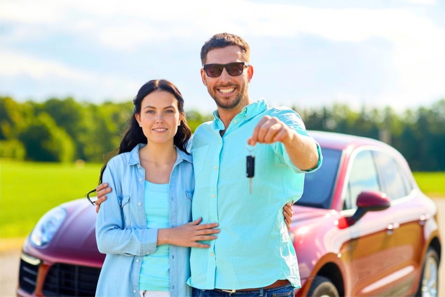 Couple on a Road Trip
