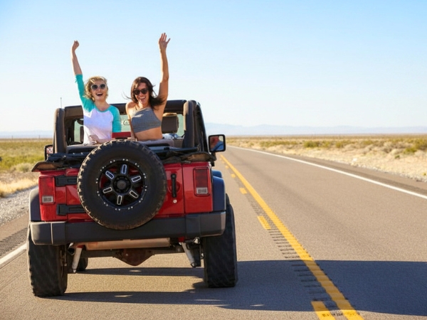 Friends on a Road Trip